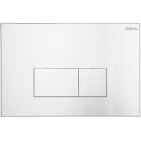 Клавиша смыва Black&White Universe WPI-09544 09544 Silver Coated — фото 1, Комплектующие для душевого оборудования