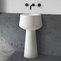 Раковина Abber Stein 50 AS2508 Белая матовая — фото 1, Раковины напольные