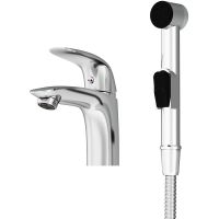 Смеситель для раковины Damixa Eclipse 310300001 с гигиеническим душем Хром — фото 1, Смесители