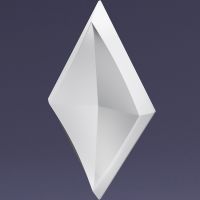 Гипсовая 3д панель Artpole Elementary Rombus E-0143 204x368 мм — фото 1, Гипсовые 3Д панели