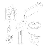 Товар: Душевая система Damixa Scandinavian Pure 936510000 Хром - фото 10 Душевая система Damixa Scandinavian Pure 936510000 Хром — фото 10, Встраиваемые душевые комплекты