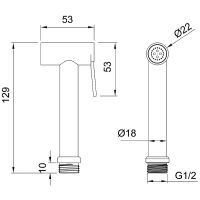 Товар: Гигиенический душ Allen Brau Priority 5.31028-BN Никель брашированный - фото 6 Гигиенический душ Allen Brau Priority 5.31028-BN Никель брашированный — фото 6, Гигиенические души