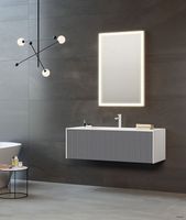 Тумба с раковиной Orka Cube 80 3000371 подвесная Антрацит матовый Белая — фото 3, Мебель для ванной