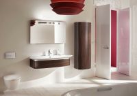 Шкаф пенал Jacob Delafon Presquile 50 R EB1115D-V13 подвесной Палисандр Шпон — фото 3, Пеналы для ванной комнаты