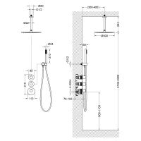 Товар: Душевая система Timo Saona SX-2399/00SM с термостатом Хром - фото 2 Душевая система Timo Saona SX-2399/00SM с термостатом Хром — фото 2, Встраиваемые душевые комплекты