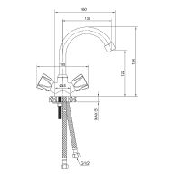Товар: Смеситель для раковины Olive's Catalona 23110CT Хром - фото 3 Смеситель для раковины Olive's Catalona 23110CT Хром — фото 3, Смесители