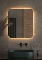 Товар: Зеркало Defesto Opti 60x70 DF 2816 с подсветкой 23W-3000К/Без выключателя/Теплый белый свет - фото 2 Зеркало Defesto Opti 60x70 DF 2816 с подсветкой 23W-3000К/Без выключателя/Теплый белый свет — фото 2, Мебель для ванной