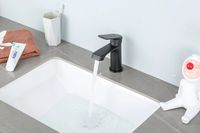 Товар: Смеситель для раковины Frap H71-6 F1071-6 Черный матовый - фото 10 Смеситель для раковины Frap H71-6 F1071-6 Черный матовый — фото 10, Смесители