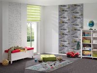 Обои детские AS Creation Little Stars 35870-1 Винил на флизелине (0,53*10,05) Бежевый/Оранжевый, Автомобиль — фото 2, Обои для стен