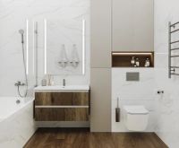 Керамогранит Ceradim Calacatta Faro Grey белый полированный 80х80 см — фото 8, Керамогранит