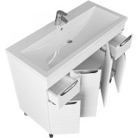 Товар: Тумба под раковину СанТа Родос 100 206016 Белая - фото 3 Тумба под раковину СанТа Родос 100 206016 Белая — фото 3, Тумбы под раковину