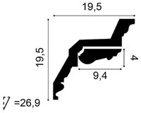Кронштейн Orac Decor C307A 75x40x94 мм — фото 3, Лепнина