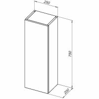 Товар: Подвесной шкаф Aquanet Вега 25 329127 Белый глянец - фото 8 Подвесной шкаф Aquanet Вега 25 329127 Белый глянец — фото 8, Мебель для ванной