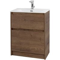 Тумба под раковину BelBagno Kraft 39 50 KRAFT39-500/390-2C-PIA-RT Rovere Tabacco — фото 2, Тумбы под раковину