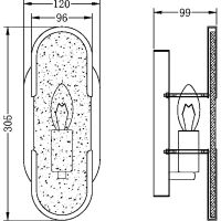 Настенный светильник Maytoni Modern Marmo MOD099WL-01G3 Белый мрамор Золото — фото 4, Светильники