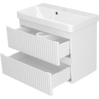 Товар: Тумба с раковиной Brevita Victory 70 УТ000015994 подвесная Белая матовая - фото 3 Тумба с раковиной Brevita Victory 70 УТ000015994 подвесная Белая матовая — фото 3, Мебель для ванной