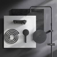 Душевая система AM.PM Like F0780722 Черная матовая — фото 17, Душевые стойки