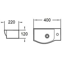 Раковина WeltWasser Aisbach 7940 GL-WT R 40 10000008687 Белая глянецевая — фото 3, Раковины