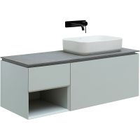 Тумба под раковину Allen Brau Infinity 120 R 1.21008.PWM подвесная Папирус матовый — фото 1, Тумбы под раковину