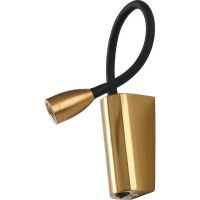 Настенный светильник Crystal Lux CLT 213W BS Латунь Черный — фото 1, Светильники