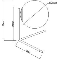 Товар: Настольная лампа Artelamp Bolla-unica A1921LT-1AB Белая Античная бронза - фото 4 Настольная лампа Artelamp Bolla-unica A1921LT-1AB Белая Античная бронза — фото 4, Настольные лампы