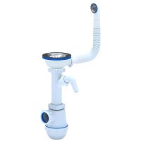 Товар: Сифон для кухонной мойки GranFest Ани Грот А1042SP Нержавеющая сталь - фото 1 Сифон для кухонной мойки GranFest Ани Грот А1042SP Нержавеющая сталь — фото 1, Сифоны для кухонной мойки