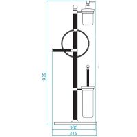 Напольная стойка Cezares Olimp OLIMP-WBD-02-M Бронза — фото 4, Стойки - набор держателей