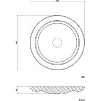 Розетка потолочная Европласт 1.56.013 260x32x260 мм — фото 3, Колонны
