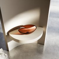 Раковина-чаша Abber Kristall 50 AT2802Opal Коричневая — фото 3, Раковины накладные