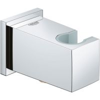 Шланговое подключение Grohe Euphoria Cube 26370000 с держателем ручного душа Хром — фото 1, Шланговые подключения