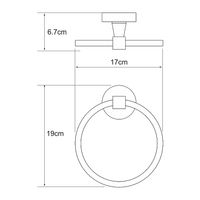 Товар: Кольцо для полотенец WasserKRAFT Isen K-4060 Хром - фото 4 Кольцо для полотенец WasserKRAFT Isen K-4060 Хром — фото 4, Полотенцедержатели