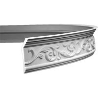 Карниз гибкий Европласт 1.50.163 2000x148x68 мм арт-1.50.163 (гибкий) — фото 1, Карнизы