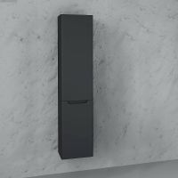 Товар: Шкаф пенал Laparet Sinergia 33 Sin.04.150/P/A подвесной Антрацит - фото 2 Шкаф пенал Laparet Sinergia 33 Sin.04.150/P/A подвесной Антрацит — фото 2, Мебель для ванной