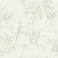 Обои Prima Italiana Ducale 80201 Винил на флизелине (1,06*10,05) Серый, Цветы/Птицы — фото 1, Обои для стен