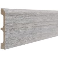 Плинтус Decor-Dizayn 706-89SH 2400x13x80 мм — фото 1, Плинтуса напольные