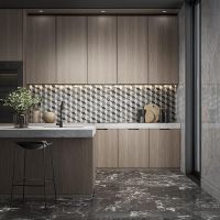 Керамогранит Kerama Marazzi Риальто чёрный лаппатированный обрезной SG850792R 80х80 см — фото 13, Керамогранит