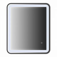 Зеркало Iddis Cloud 60 с подсветкой Черный матовый — фото 2, Зеркала в ванную комнату