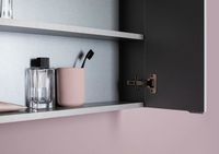 Зеркальный шкаф Aquanet Порто 70 L 241748 Белый глянец — фото 8, Мебель для ванной