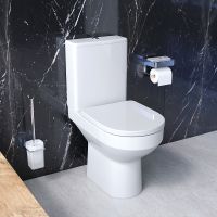 Комплект унитаза компакт AM.PM Spirit CK70DC с бачком с сиденьем Микролифт и аксессуарами для ванной комнаты — фото 1, Напольные унитазы