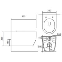 Товар: Унитаз Aquatek Европа AQ1106L-00 подвесной с сиденьем Микролифт - фото 2 Унитаз Aquatek Европа AQ1106L-00 подвесной с сиденьем Микролифт — фото 2, Подвесные унитазы