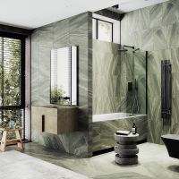 Товар: Шторка на ванну Maybah Glass MGV-64-6ш 800x1400 в широком профиле Черный стекло прозрачное - фото 2 Шторка на ванну Maybah Glass MGV-64-6ш 800x1400 в широком профиле Черный стекло прозрачное — фото 2, Неподвижные шторки для ванной