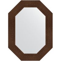 Зеркало Evoform Polygon 76х56 BY 7189 в багетной раме - Бронзовая лава 90 мм — фото 1, Мебель для ванной