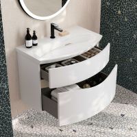 Товар: Тумба под раковину Kerama Marazzi Riva 80 RV.80\WHT.M подвесная Белая матовая - фото 7 Тумба под раковину Kerama Marazzi Riva 80 RV.80\WHT.M подвесная Белая матовая — фото 7, Мебель для ванной