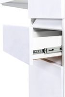 Тумба с раковиной Orange Sistema 100 R ST-40TUW+RAR Белая глянцевая — фото 8, Тумбы с раковиной