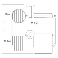 Товар: Держатель туалетной бумаги и освежителя воздуха WasserKRAFT Rhein K-6259 с крышкой Хром - фото 3 Держатель туалетной бумаги и освежителя воздуха WasserKRAFT Rhein K-6259 с крышкой Хром — фото 3, Держатели туалетной бумаги