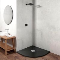 Душевой поддон из искусственного камня Vincea 100x100 VST-4SQ1010A Антрацит — фото 2, Душевые поддоны из искусственного камня