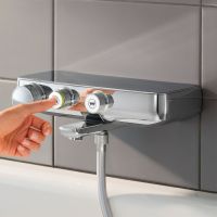Смеситель для ванны Grohe Grohtherm SmartControl 34718000 с термостатом Хром — фото 7, Смеситель для ванны