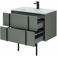 Тумба под раковину Allen Brau Reality 80 1.32005.CGM подвесная Олива матовая — фото 20, Мебель для ванной