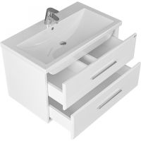 Тумба под раковину СанТа Омега 80 207005 подвесная Белая — фото 3, Тумбы под раковину