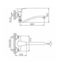 Товар: Смеситель для ванны Frap H14 F2114-B универсальный Хром - фото 3 Смеситель для ванны Frap H14 F2114-B универсальный Хром — фото 3, Смесители